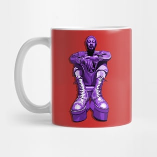 Marvin's Platform Boots- purple monochome Mug